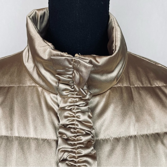 Lilly Pulitzer Gold Ruffled Jacket, Size 12 - Picture 6 of 16